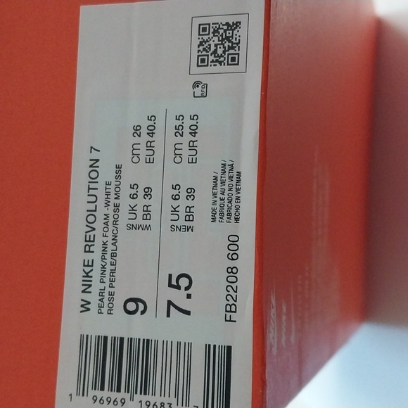 NIKE WOMENS PINK NIKE REVOLUTION 7 - Picture 8 of 8